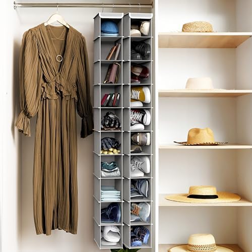 Simple Houseware 2 Pack 10 Shelves Hanging Shoe Organizer - Image 7