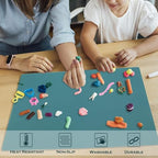 QPIX DIGITAL Extra Large Silicone Countertop Mat, Silicone Table Mat Kitchen - Image 3