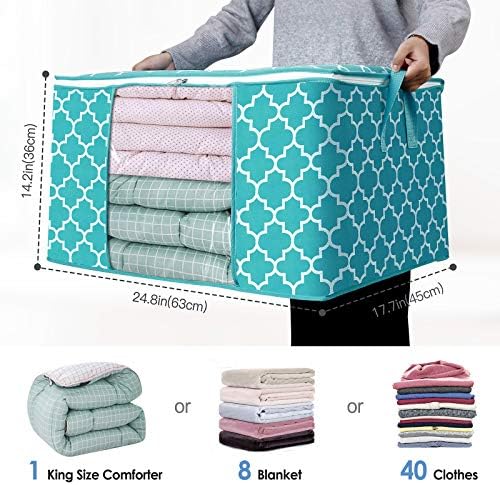 Storage Bags 100L 8 Pack Clothes Organization and Storage Containers - Image 2