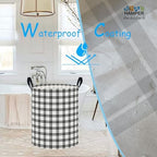 NTAOHAMPER Plaid Laundry Hamper, Laundry Basket, Baby Nursery Hamper, - Image 4
