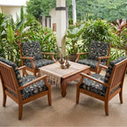 8Pcs Patio Cushion Covers Stretch Outdoor Furniture Protector Slipcovers - Image 6