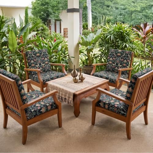 8Pcs Patio Cushion Covers Stretch Outdoor Furniture Protector Slipcovers - Image 6