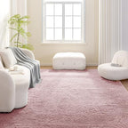 Amazon Basics Fluffy Washable Area Rug, Shaggy Carpet - Image 2