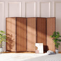 JOSTYLE 5 Panel Folding Privacy Screen 6ft Bamboo Freestanding Room Divider by Jostyle