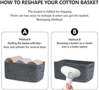 MiniArk Large Storage Baskets for Shelves, Baby Nursery, Toy Baskets Box - Image 7