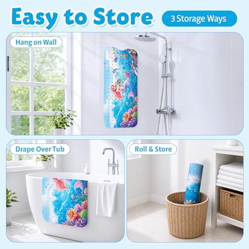 XIYUNTE Bath Mat for Tub Non Slip Bathtub Mat Non Slip 40x16 Baby Bath Mat - Image 6