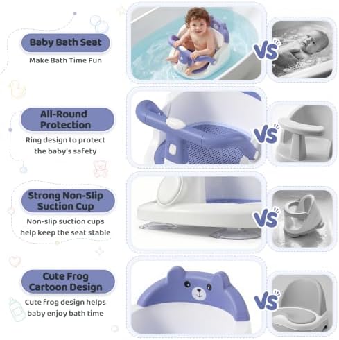 Baby Bath Seat for Babies 6 Months & Up, Toddler Bathtub Chair - Image 7