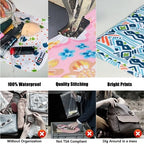 HIONXMGA Set of 3 Clear Travel Toiletry Bag, TSA Approved, Quart Size S/M/L - Image 5
