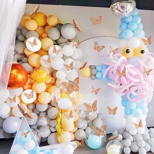 SAOROPEB 3D Butterfly Wall Decor, Removable Metallic Wall Sticker Room Mural - Image 3