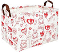 Valentine's Day Basket Gift for Empty Cute Heart Large Storage Bin for Kid and by ASKETAM