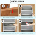 Over-the-Door Organizer, 5 Large Pockets and Mesh Pouches - Image 3
