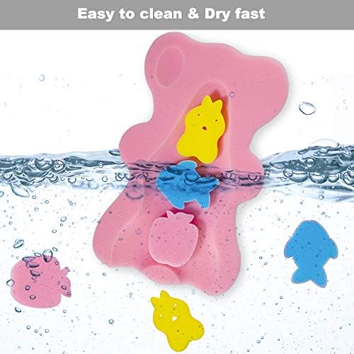 Soft Infant Bath Sponge, Baby Bath Mat Newborn - Image 3