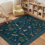 BESBLEE 5X7 Area Rug for Bedroom, Washable Animal Non Slip by BESBLEE
