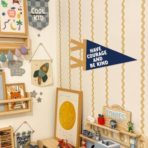 Kids Nursery Playroom Classroom Decor Positive Pennant Banner Flags - Image 5