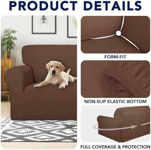 PureFit Waterproof Loveseat Couch Cover Slipcovers - Image 4