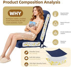 Rocking Chair Cushion, High Back, Cobalt Blue - Image 4