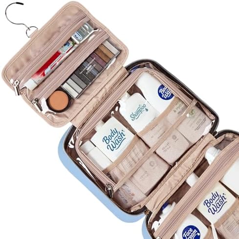 NISHEL Travel Toiletry Bag for women, Portable Hanging makeup Organizer - Image 4
