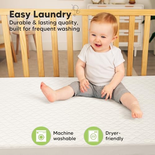 2pk Waterproof Crib Mattress Protector Cover Fitted 52x28 - Image 6