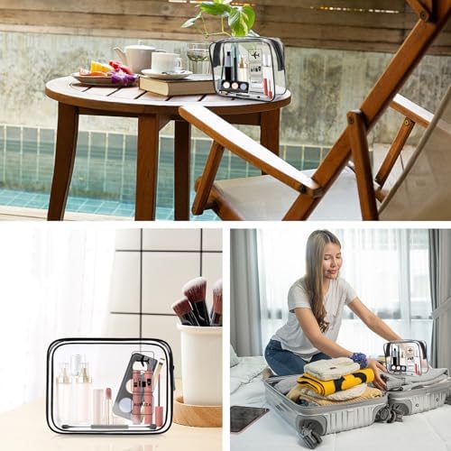 AURUZA 2 Pack TSA Approved Toiletry Bag, Travel Cosmetic Bag - Image 7
