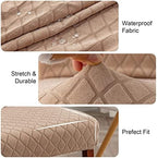 Genina Waterproof Dining Chair Covers Set of 2 Parsons Chair Slipcovers - Image 3