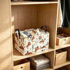 Western Cowboy Fabric Rectangular Nursery Storage Bin - Image 4