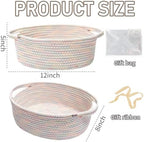 JMvicyroam Small Woven Basket, Empty Gift Basket, Colorful/1 Pack - Image 2