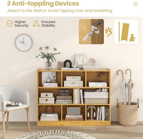 8 Cube Storage Organizer, Kids Cube Shelf Toy Storage - Image 5