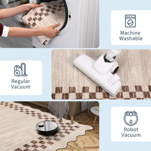 GarveeHome Hallway Kitchen Runner Rug 2x6 Non Slip Scalloped Washable Rug - Image 6