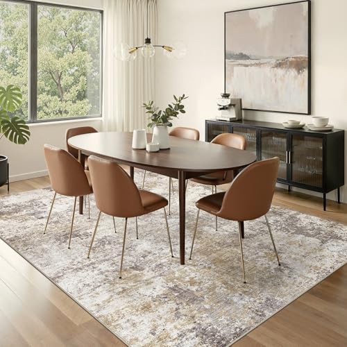 Nakagishi 10X14 Area Rugs for Living Room: Washable Modern Abstract Rug - Image 5