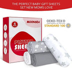 Pack and Play Sheets, Mini Crib Sheets, Stretchy Playard Fitted Sheet - Image 4