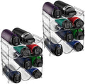 ClearSpace Water Bottle Organizer, Stackable Cabinet Storage, 8 Pack by ClearSpace