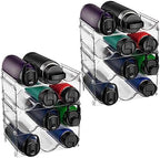 ClearSpace Water Bottle Organizer, Stackable Cabinet Storage, 8 Pack by ClearSpace