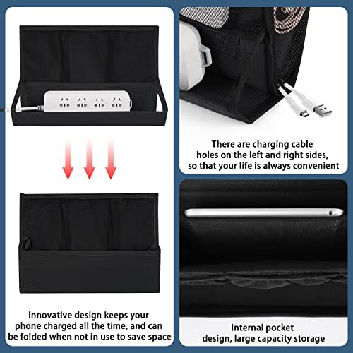 Bedside Caddy Organizer for Dorm Bed Rails - Image 5