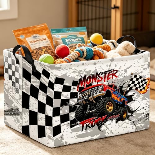 Rectangle Storage Basket with Handles, Collapsible Storage Bin, Books Box - Image 3