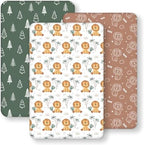 Baby Bedside Bassinet Sheets Fitted, 33”x20” Compatible by FIEMOL
