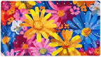 Shower Mat Non Slip 26.8 x 15.1 Inches, Colorful Daisies Bathtub Mat Shower by Anna+Cowper
