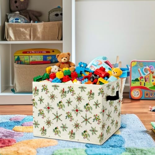 Vintage Christmas Holly Storage Box - Image 2