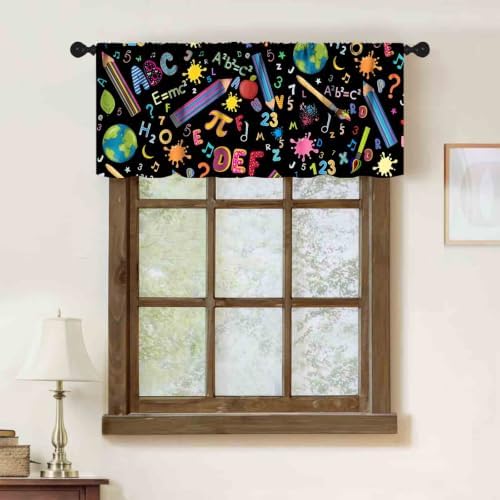 Kids Windows Valance, Funny Cute Colorfu ABC Alphabet Education Learning Tools - Image 2