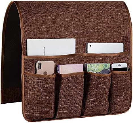 Sofa Armrest Organizer Non-Slip Arm Chair Hanging Caddy Remote Control Holder by FLYILY