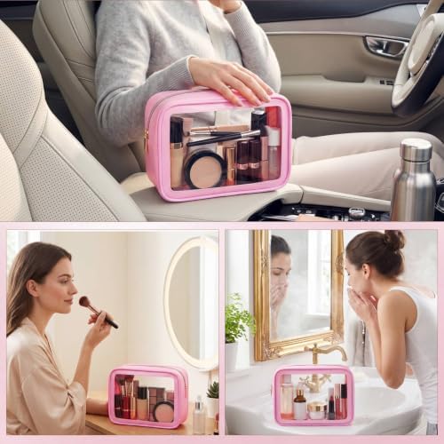 Hsei 20 Pcs Clear Makeup Bags Diaper Bag Organizer Travel Toiletry Bags - Image 6
