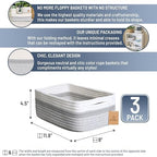 NaturalCozy 11.8"x8"x4.5” Storage Baskets - Image 2