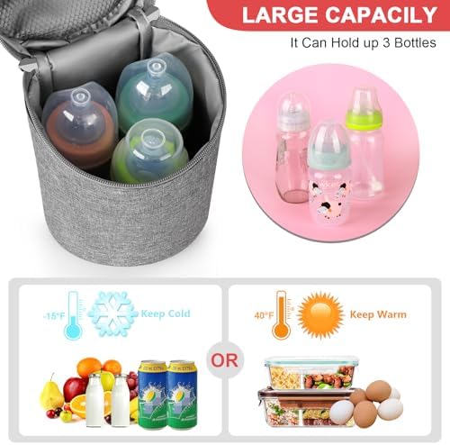 Accmor Breastmilk Cooler Bag, Insulated Baby Bottle Cooler Tote Bags - Image 2