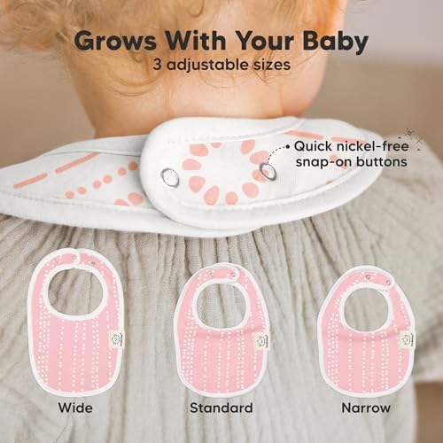KeaBabies 8-Pack Organic Baby Bibs - Image 4