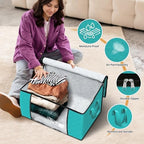 Fab totes 4 Pack Storage Bags for Clothes Blanket Storage Bins - Image 4