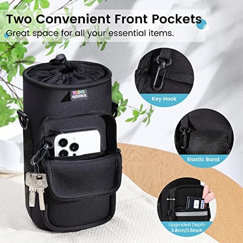 Nuovoware Water Bottle Carrier Bag, 40oz Bottle Pouch Holder, Adjustable - Image 3