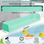 Bathtub Splash Guard for Tub Kids- Silicone Bath Play Shelf - Image 2