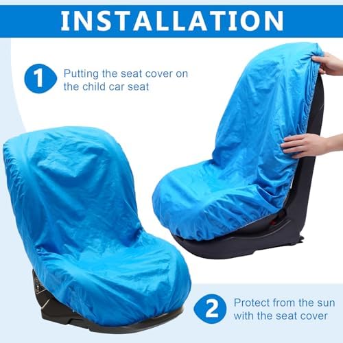 Bbto 2 Pcs Car Seat Sun Shade Covers Baby Heat Protector - Image 6