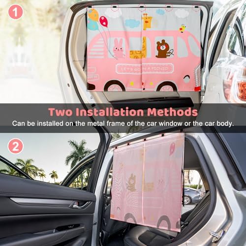 Car Window Shades, Cute Cartoon Auto Sunshades - Image 4
