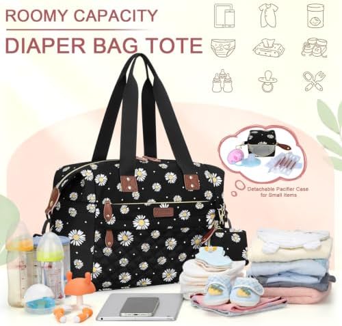 Pritent Diaper Bag Tote Waterproof Maternity Baby Bags - Image 3