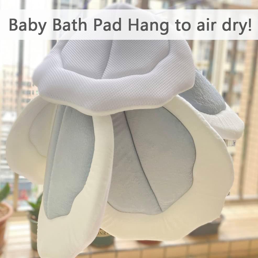 Baby Bath Pad for Infants & Newborns — Soft Petal Shape Bathtub & Sink Support - Image 5